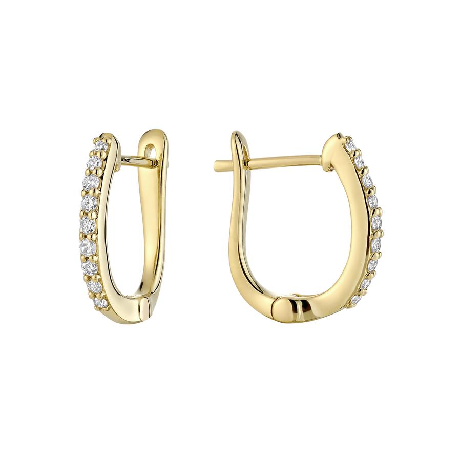 Diamond Huggie Earrings