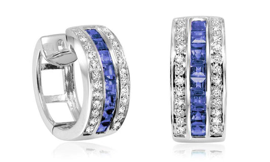 Precious & Diamond Huggie Earrings