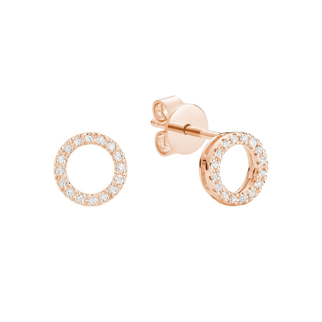 Circle of online life diamond earrings