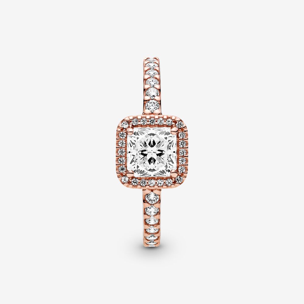 Pandora Square Sparkle Halo Ring 188862C01