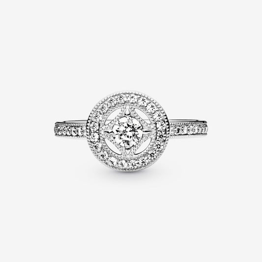 Pandora Vintage Circle Ring 191006CZ