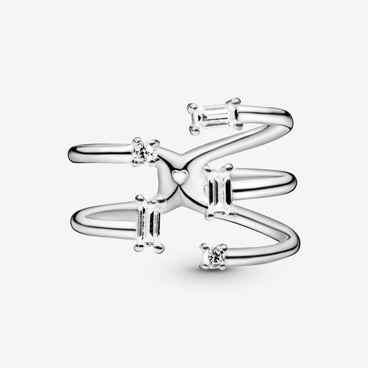 Pandora Open Ice Cube Ring - FINAL SALE 197527CZ