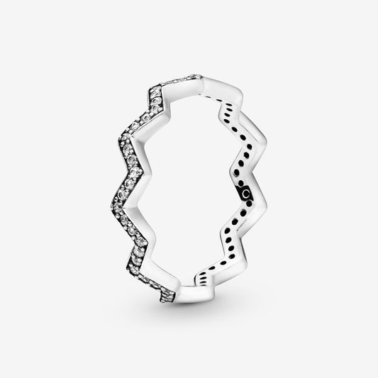 Pandora Shimmering Zigzag Ring 197751CZ
