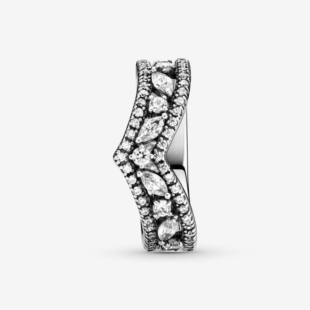 Pandora Sparkling Marquise Double Wishbone Ring 199095C01