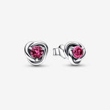 October Pink Eternity Circle Stud Earrings October Pink Eternity Circle Stud Earrings