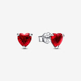 Red Heart Stud Earrings Red Heart Stud Earrings