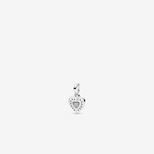Pandora PANDORA Logo Heart Necklace Pendant 397376CZ