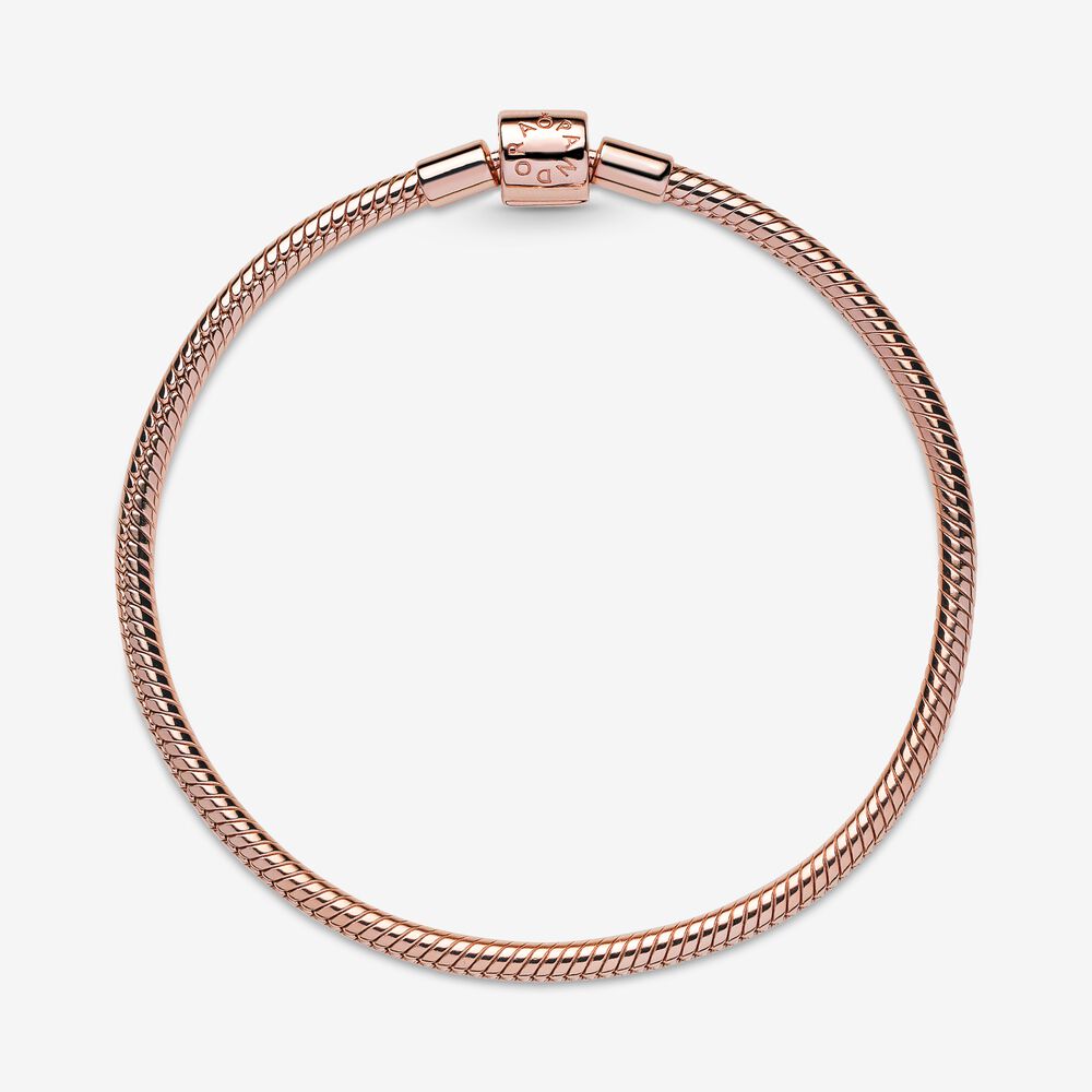 Pandora Pandora Moments Barrel Clasp Snake Chain Bracelet 588781C00