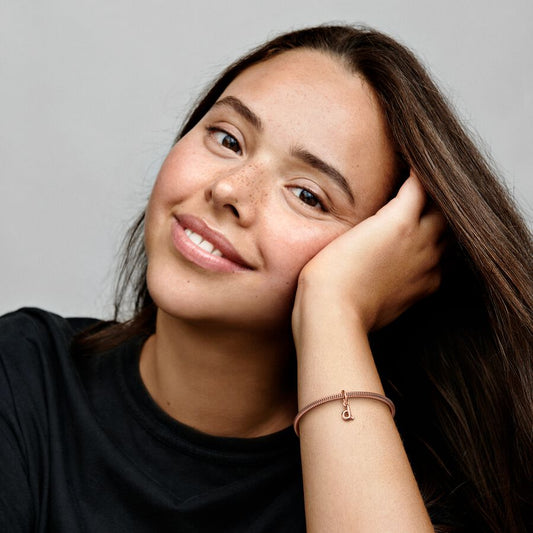 Letter d Script Alphabet Dangle Charm