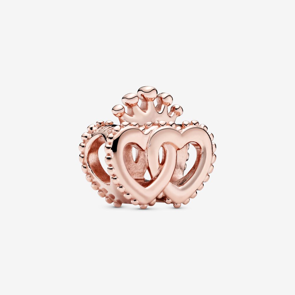 Crown Entwined Hearts Charm (RETIRED) – Christine Jewellers