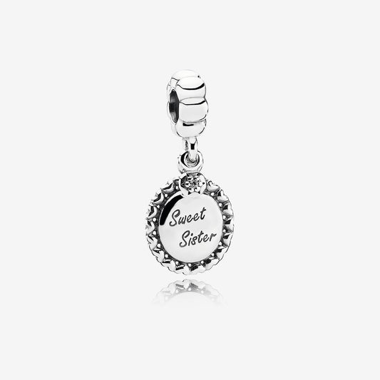 Pandora Sweet Sister Dangle Charm 791126CZ