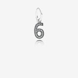 Pandora Number Six Pendant Charm 791344CZ Pandora Number Six Pendant Charm 791344CZ