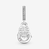 Mom Infinity Pavé Double Dangle Charm Mom Infinity Pavé Double Dangle Charm