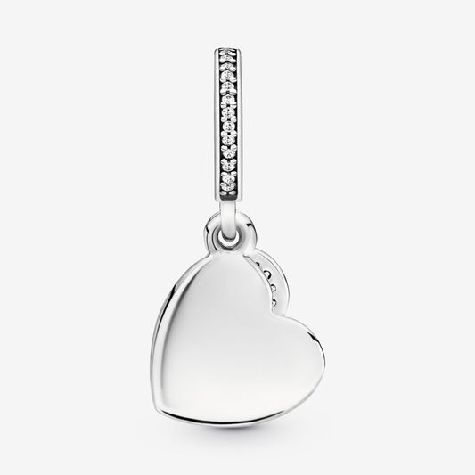 Pandora Forever Friends Heart Dangle Charm 791948CZ