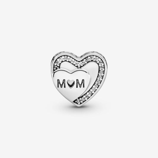Pandora Sparkling Mom Heart Charm 792070CZ