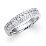 4.2MM CLAW-SET DIAMOND RING IN 14K WHITE GOLD - 0.55 CTS 4.2MM CLAW-SET DIAMOND RING IN 14K WHITE GOLD - 0.55 CTS
