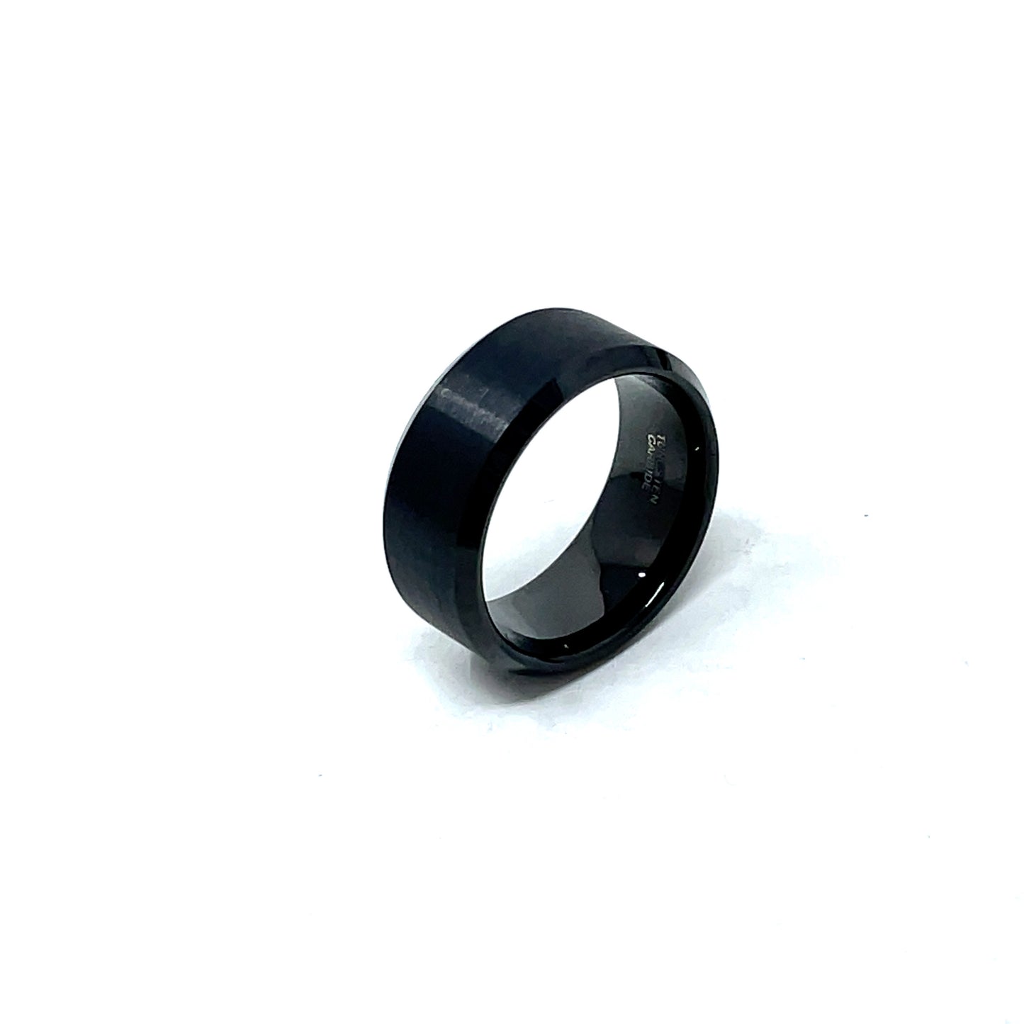Tungsten Wedding Ring Band in Black (10mm)