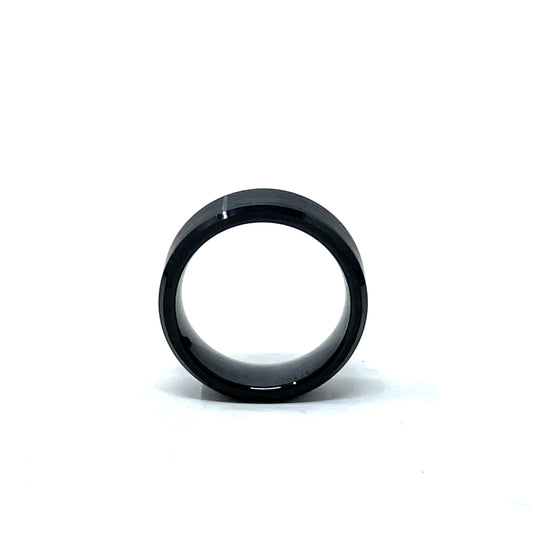 Tungsten Wedding Ring Band in Black (8mm)