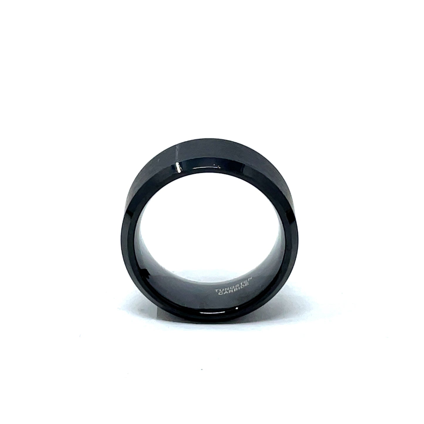 Tungsten Wedding Ring Band in Black (10mm)