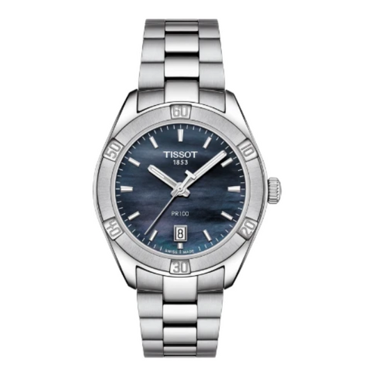 TISSOT PR 100 SPORT CHIC BLACK MOTHER-OF-PEARL T1019101112100