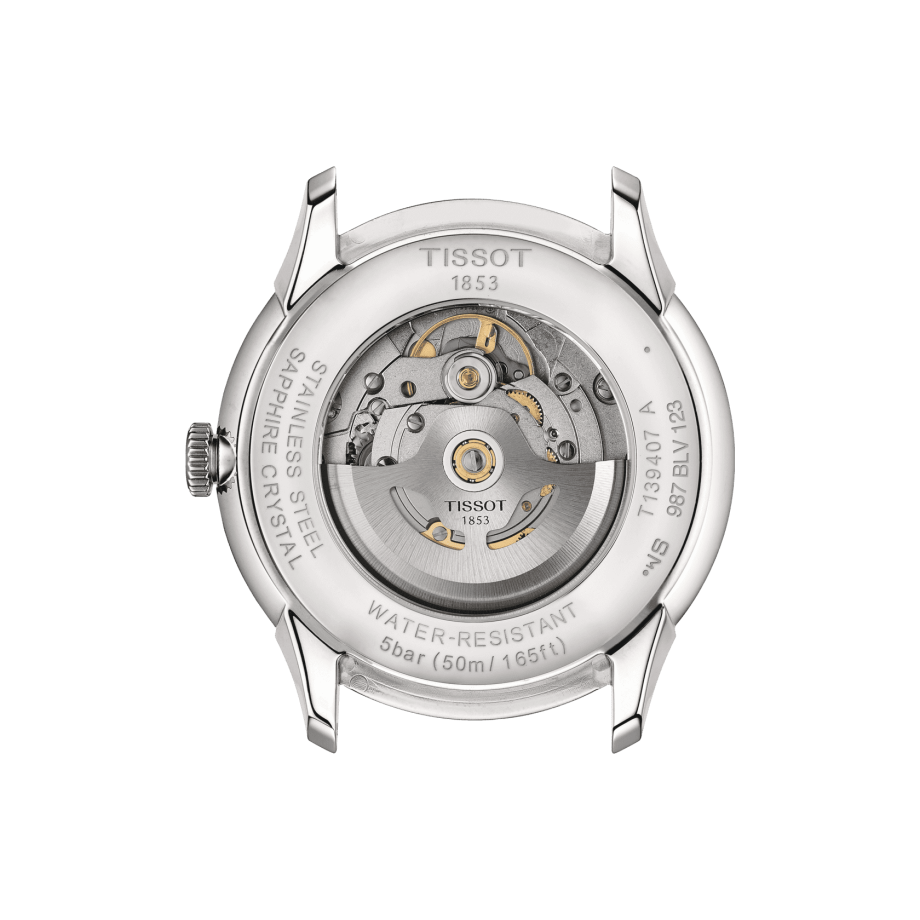Tissot stainless steel back 2025 water resistant