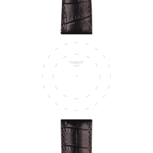 Tissot official brown leather strap lugs 12 mm T852041655