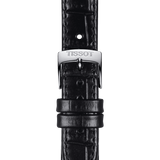 Tissot official black leather strap lugs 15 mm T852043622