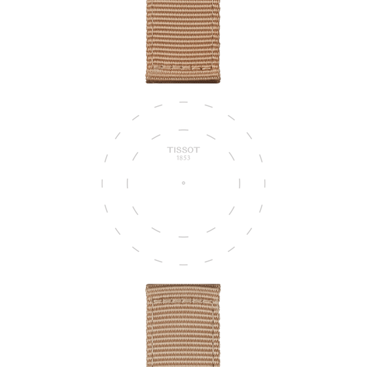 Tissot official beige fabric strap lugs 22 mm T852046752