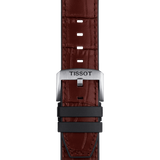 Tissot official black rubber and leather parts strap lugs 22 mm T852046767