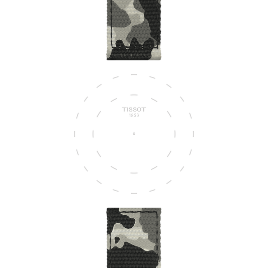 Tissot official khaki textile strap lugs 22 mm T852046771