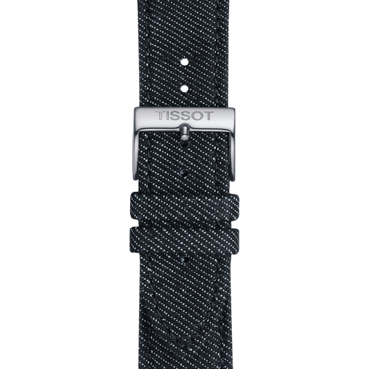 Tissot official blue textile strap lugs 22 mm T852046779