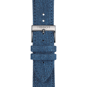 Tissot official blue textile strap lugs 22 mm T852046781