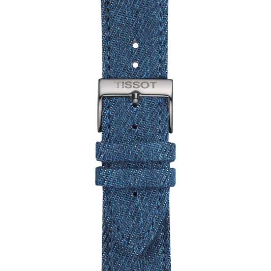 Tissot official blue textile strap lugs 22 mm T852046781