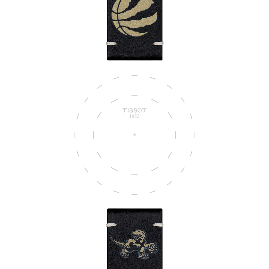 Tissot Official NBA leather strap Toronto Raptors Limited Edition 22mm T852047526
