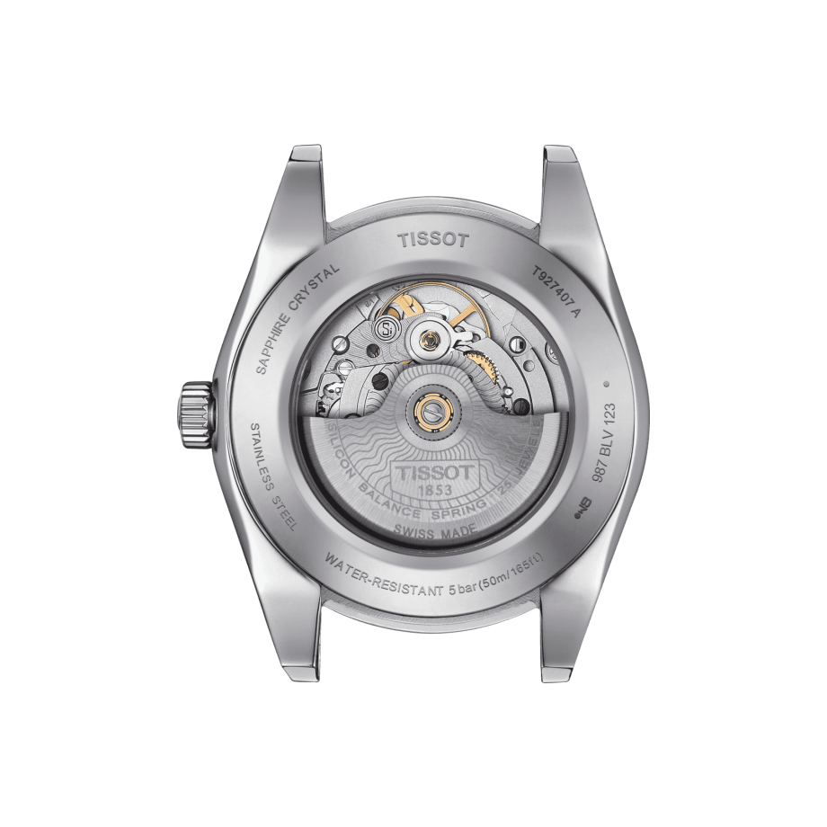 Tissot Gentleman Powermatic 80 Silicium Solid 18K Gold bezel T9274074604100