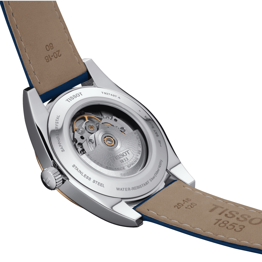 Tissot Gentleman Powermatic 80 Silicium Solid 18K Gold bezel T9274074604100 Tissot Gentleman Powermatic 80 Silicium Solid 18K Gold bezel T9274074604100