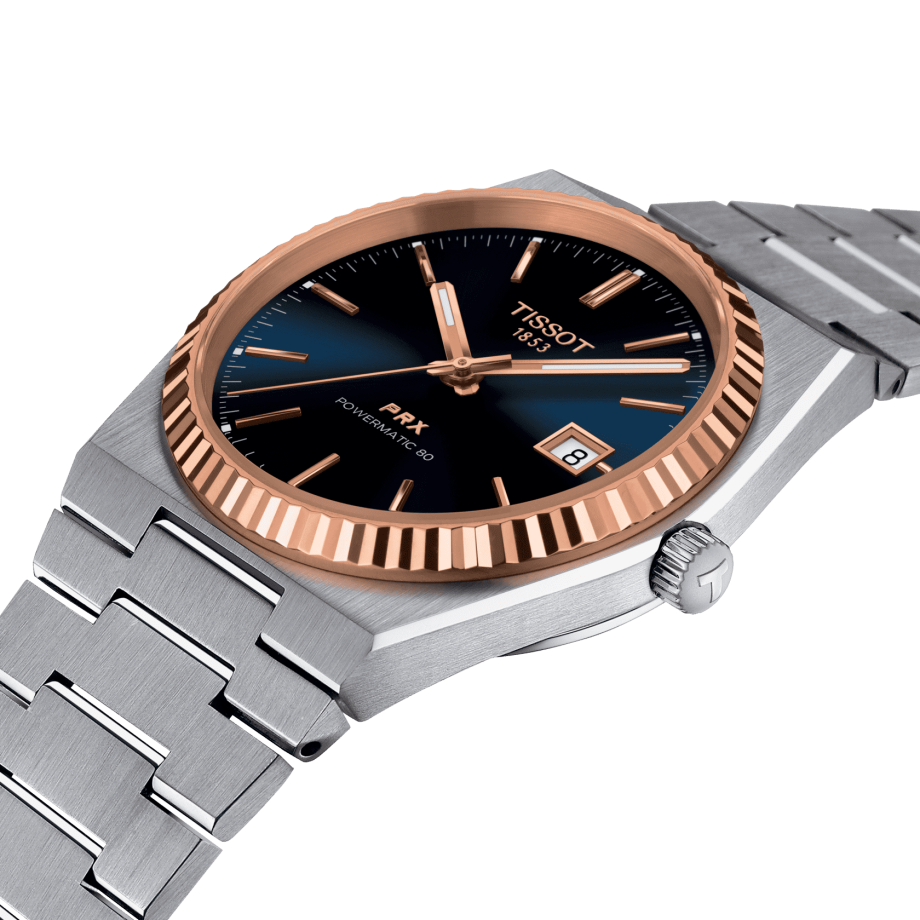 Tissot PRX Powermatic 80 Steel & 18K Gold Bezel T9314074104100