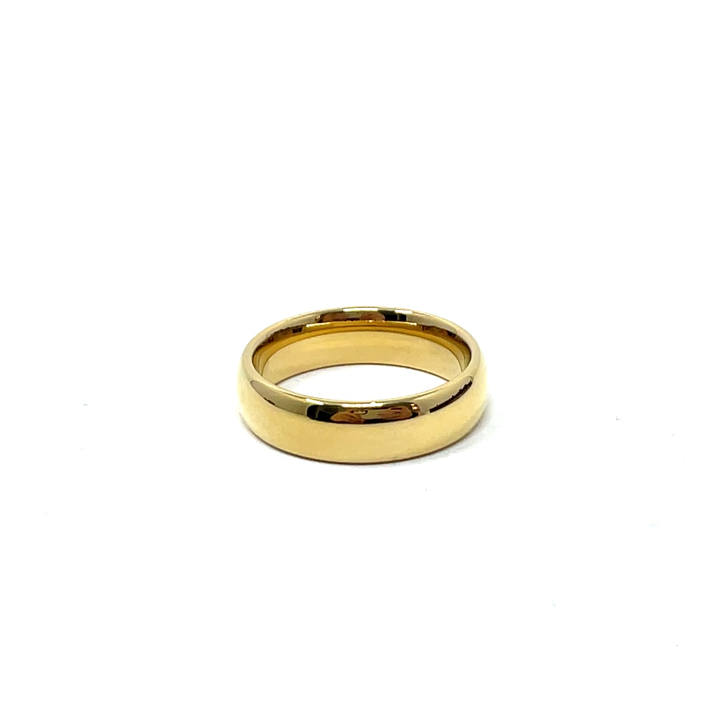 Tungsten Wedding Ring Band in Yellow (6mm)