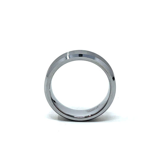 Tungsten Wedding Ring Band in White (6mm)