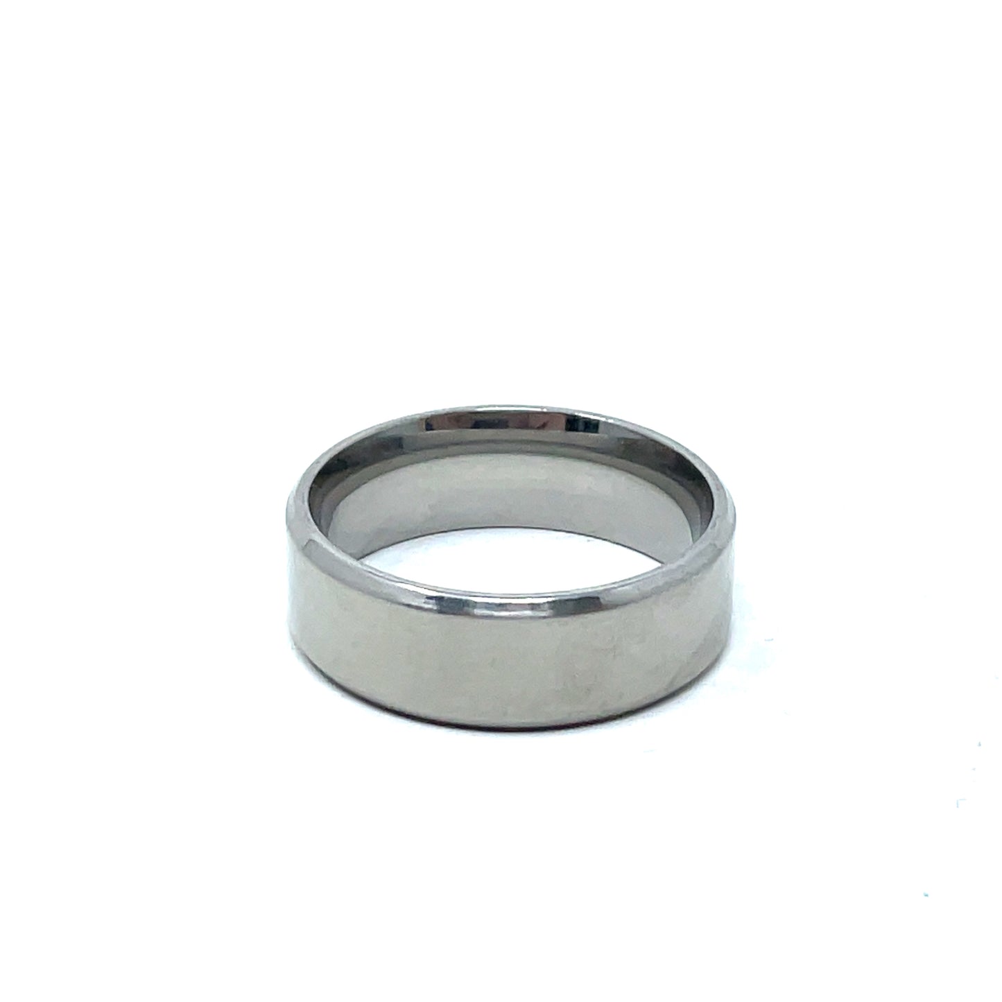 Tungsten Wedding Ring Band in White (8mm)