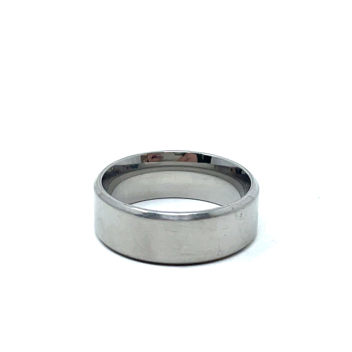 Tungsten Wedding Ring Band in White (8mm)
