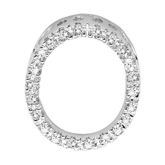 DIAMOND BLOCK "O" INITIAL IN 14KT