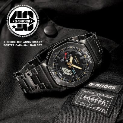 Casio G SHOCK x PORTER 40th Anniversary Limited Edition Bag Set GM B2100VF 1A