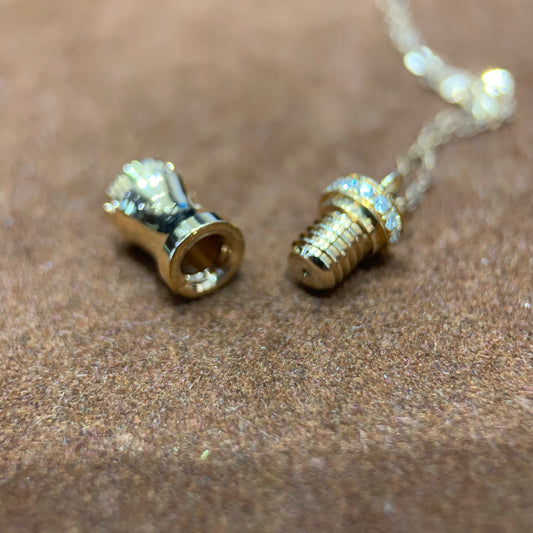 Twist-Open Diamond Thermos Coffee Cup in 18k Rose Gold