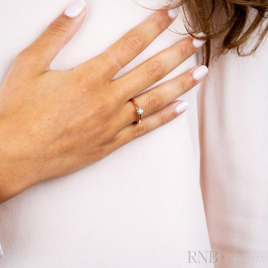 Brilliant Round Diamond Engagement Ring