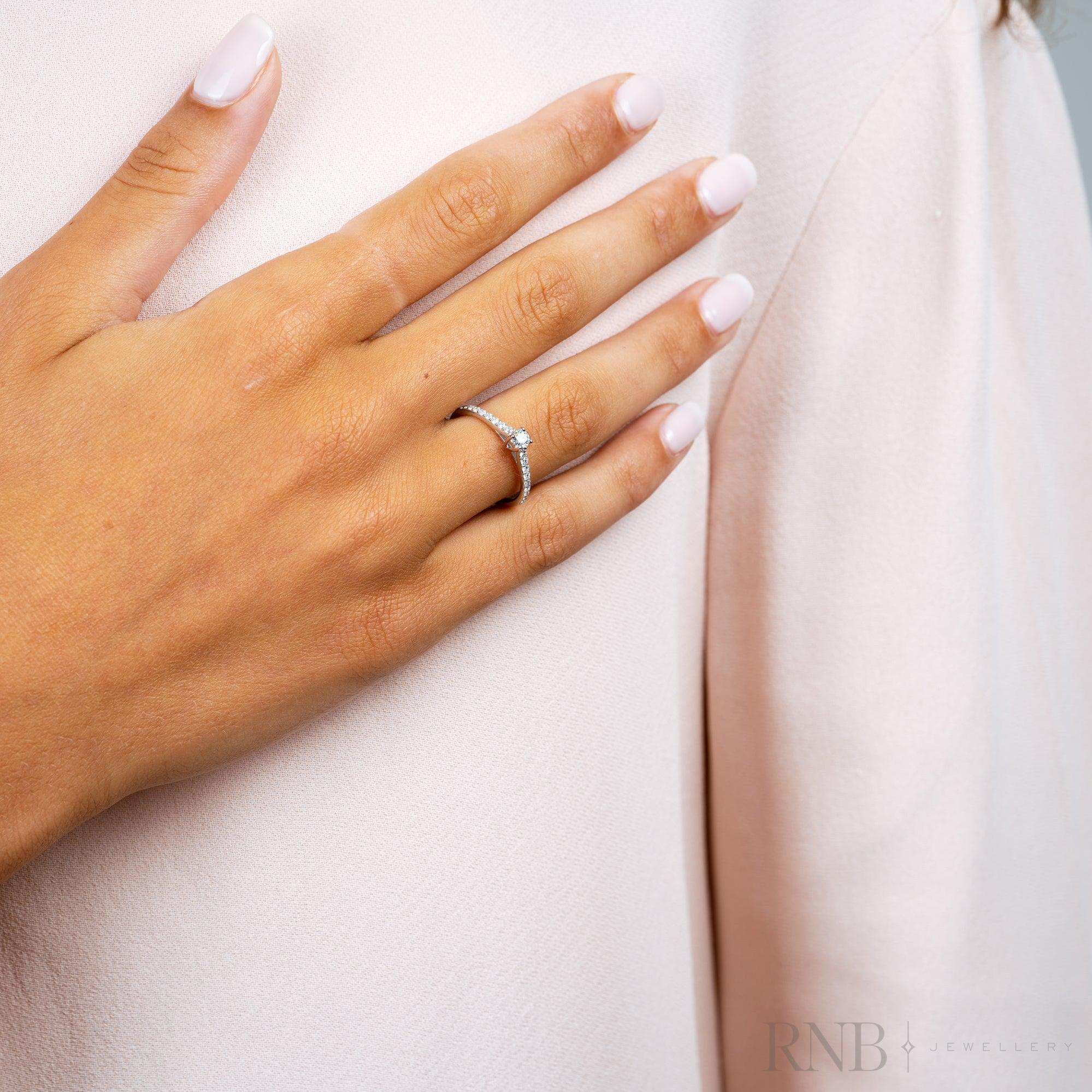 Solitaire Diamond Engagement Ring