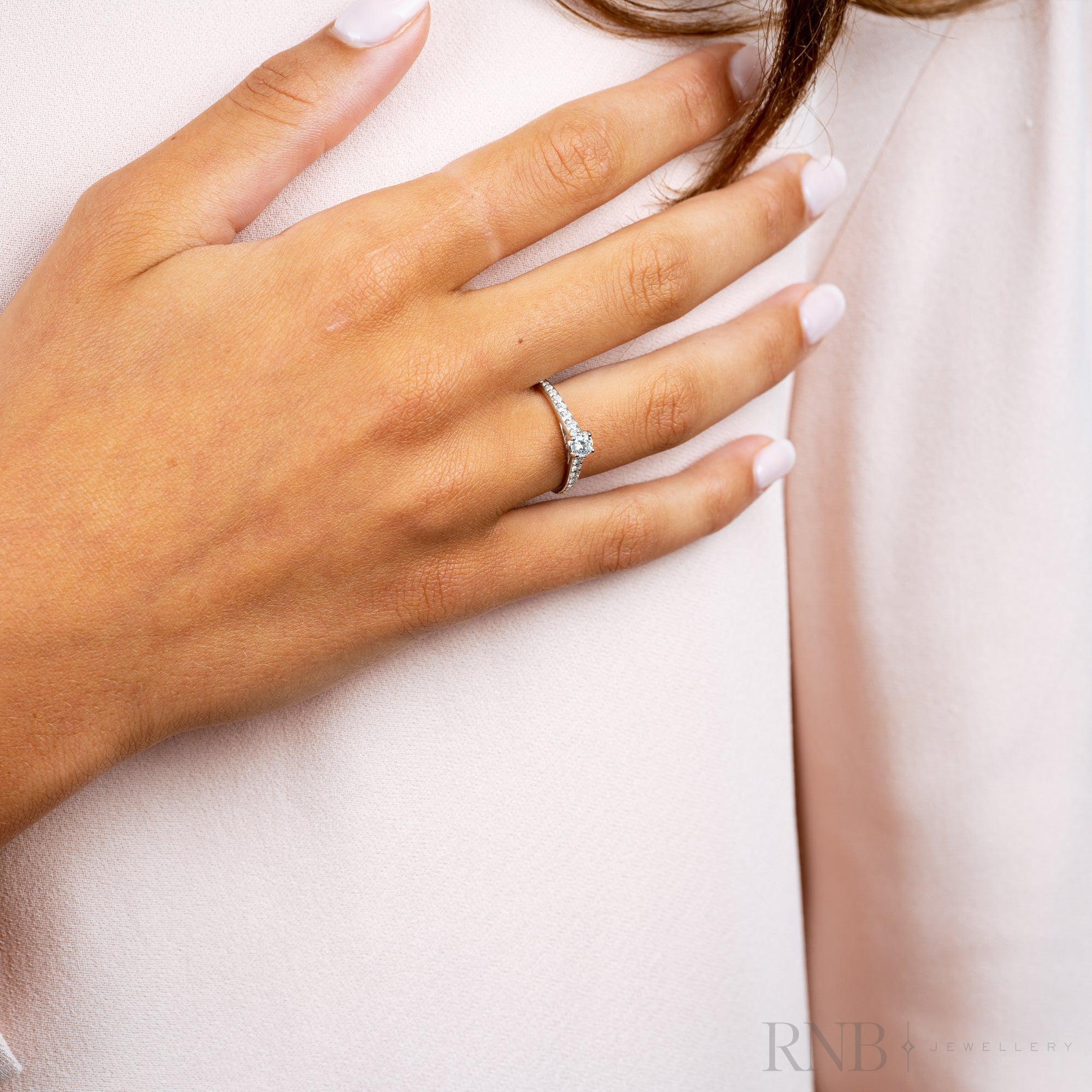 Solitaire Diamond Engagement Ring