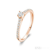 Solitaire Diamond Engagement Ring-RNB Jewellery