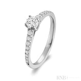 Solitaire Diamond Engagement Ring-RNB Jewellery