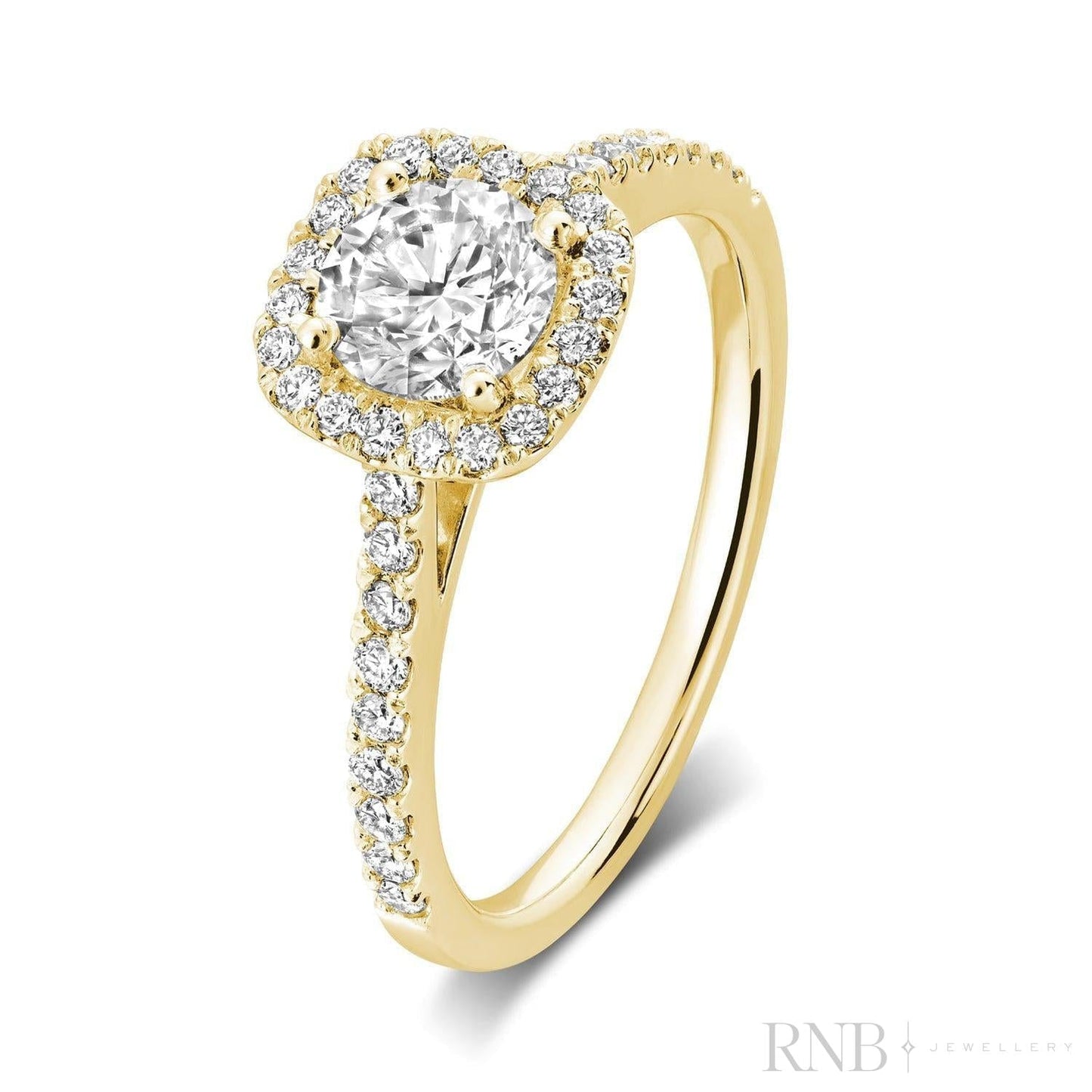 Cushion Halo Diamond Ring